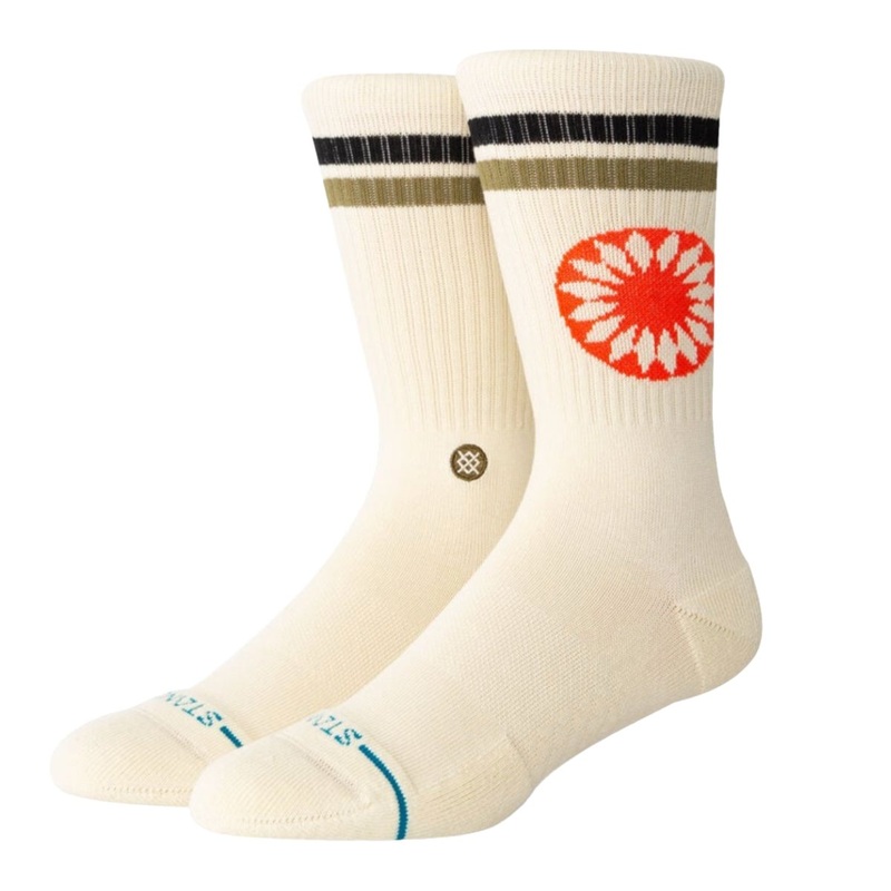Stance Sun Dial Crew Socks in Cream