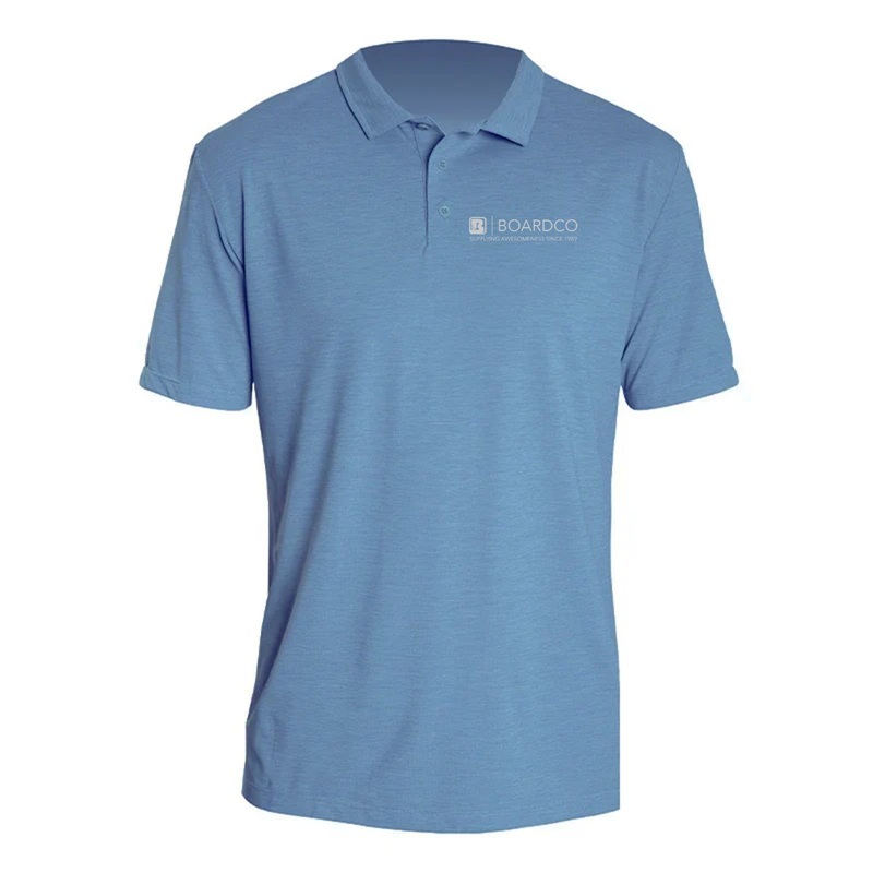 Anetik BoardCo Low Pro Tech Polo in Bahama Heathered