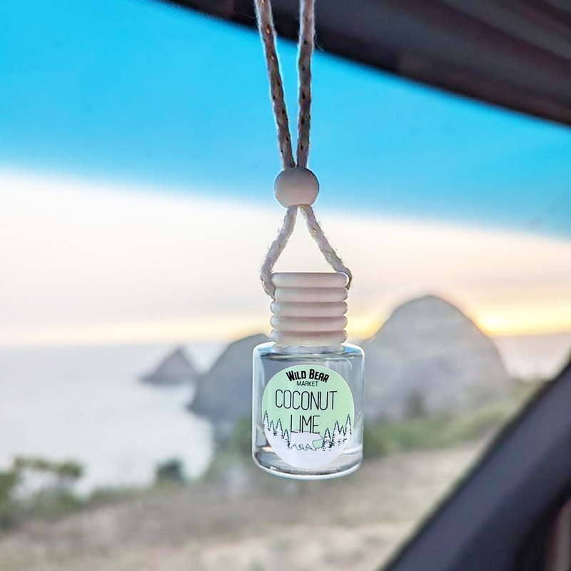 Wild Bear Market Car Freshener – Coconut Lime
