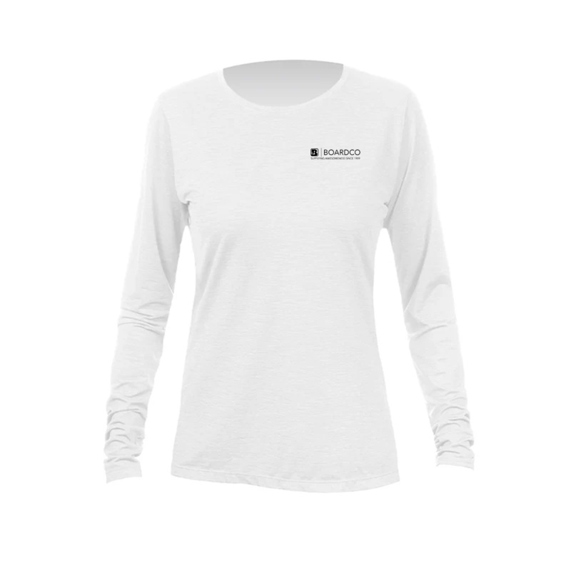 Anetik BoardCo Breeze Tech Long Sleeve in White Heathered