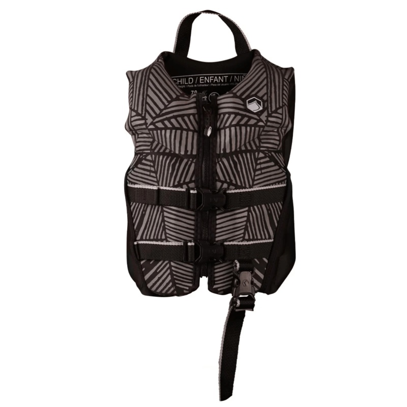 Liquid Force Fury Kids CGA Life Jacket in Grey/Black