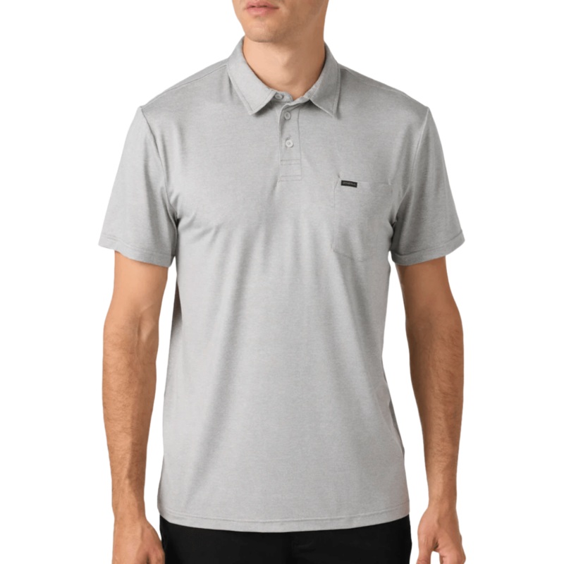 O’Neill TRVLR UPF Polo in Heather Grey