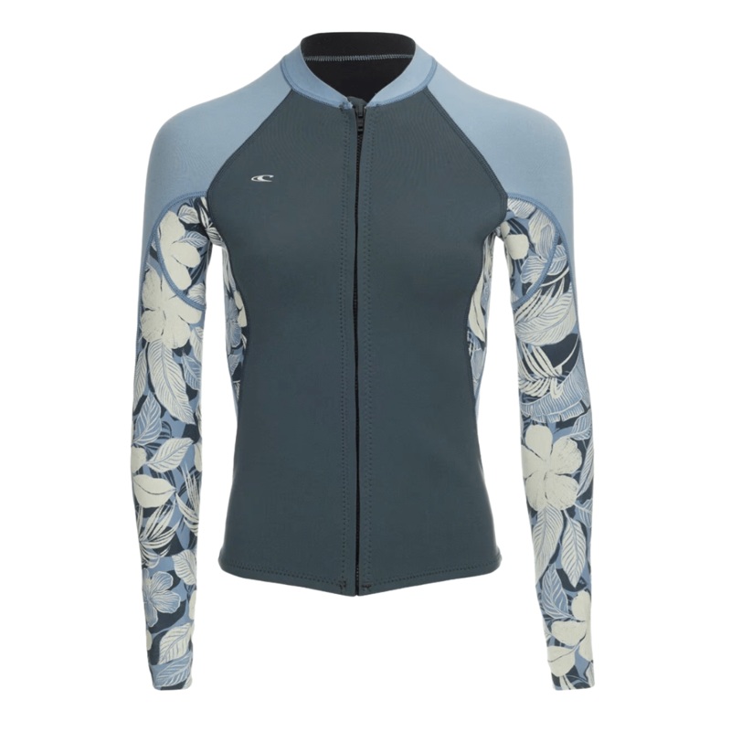 O’Neill Women’s Bahia 1/0.5mm Full Zip Jacket in Shade/Palm/Denim