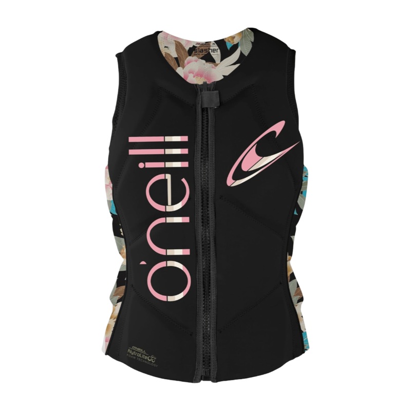 O’Neill Women’s Slasher Comp Vest in Black/Mikah Floral