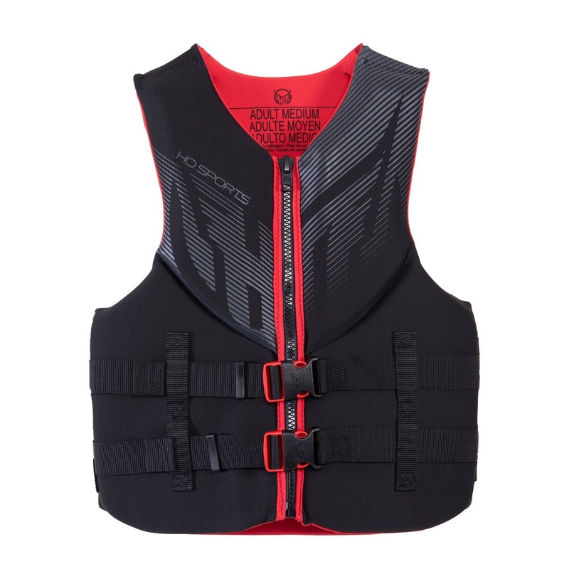 HO Mens Pursuit CGA Life Jacket in Black / Red 2022