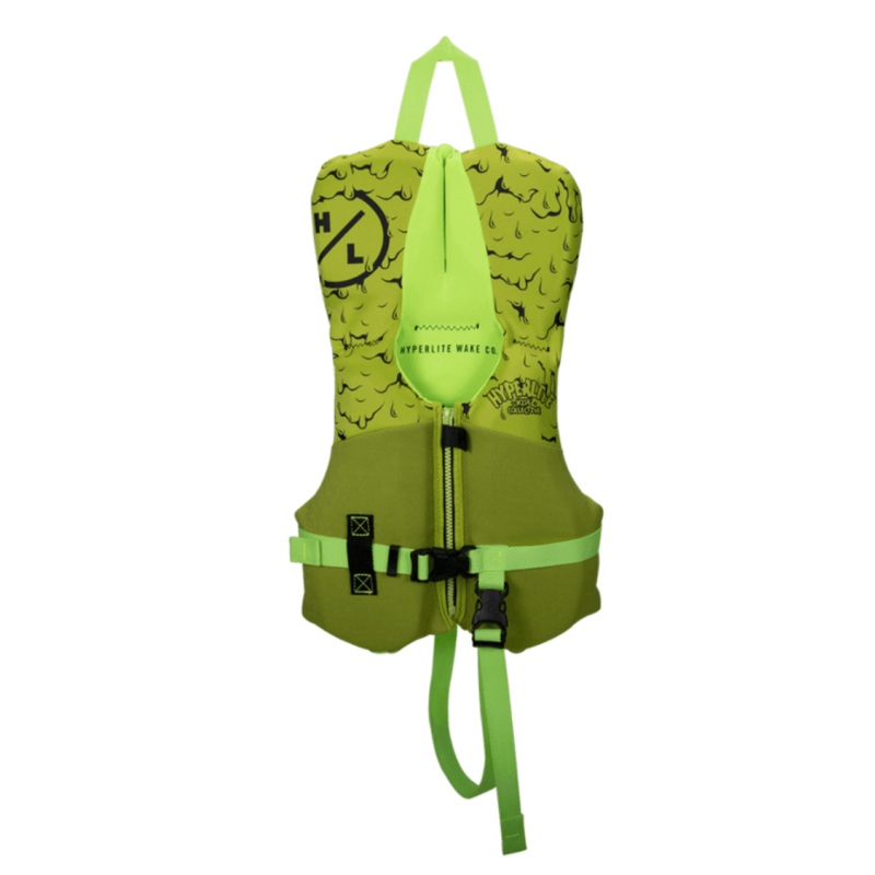 Hyperlite Boys Indy CGA Life Jacket in Green