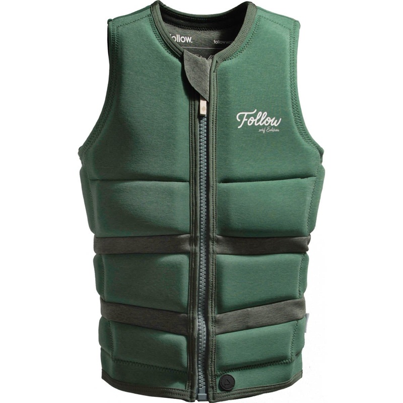 Follow Surf Edition Ladies Comp Wake Vest in Olive