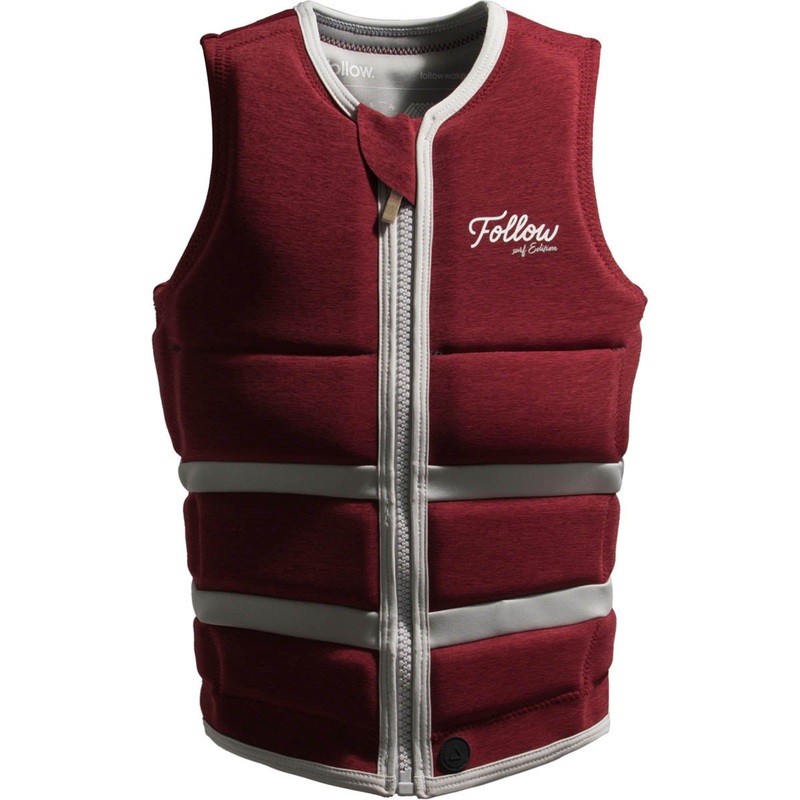 Follow Surf Edition Ladies Comp Wake Vest in Red Wine