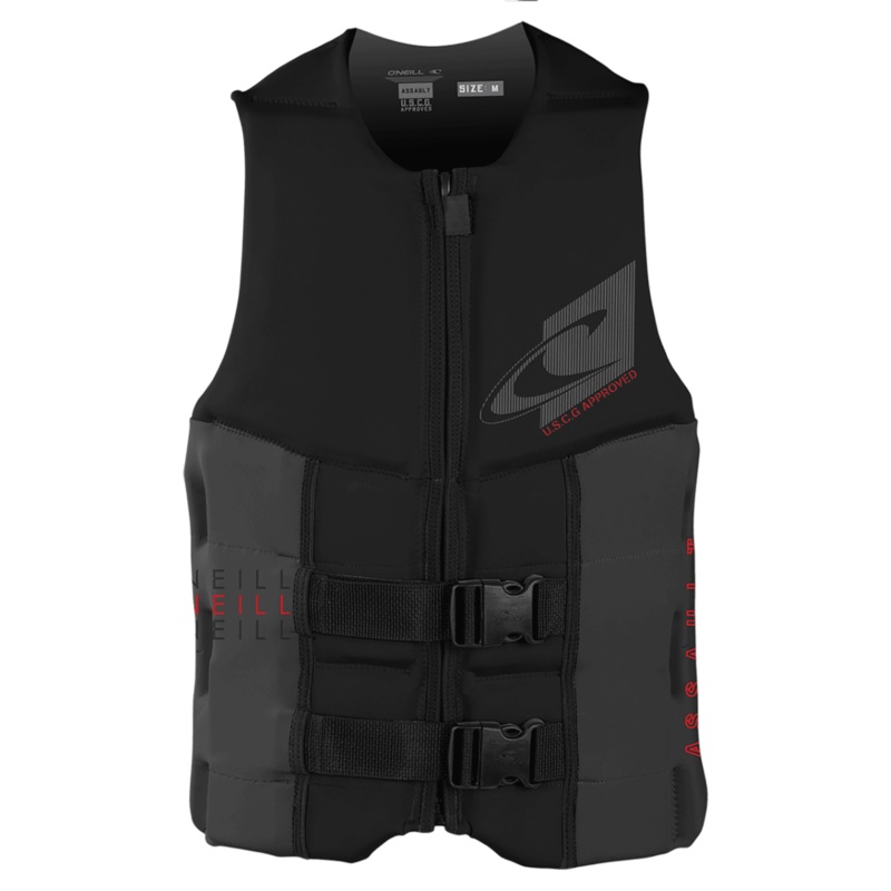 O’Neill Assault CGA Life Jacket in Black/Graphite