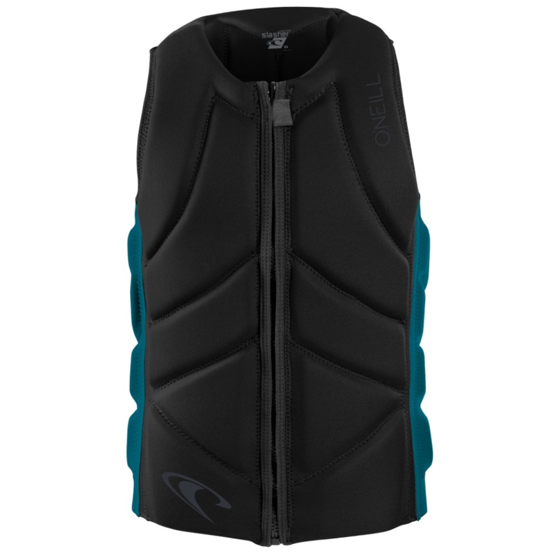 O’Neill Slasher Comp Vest in Black/Tidepool