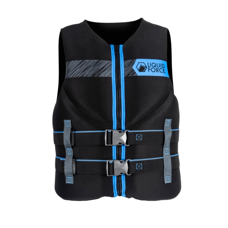 Liquid Force Classic Hinge Men’s CGA Life Jacket in Black/Blue