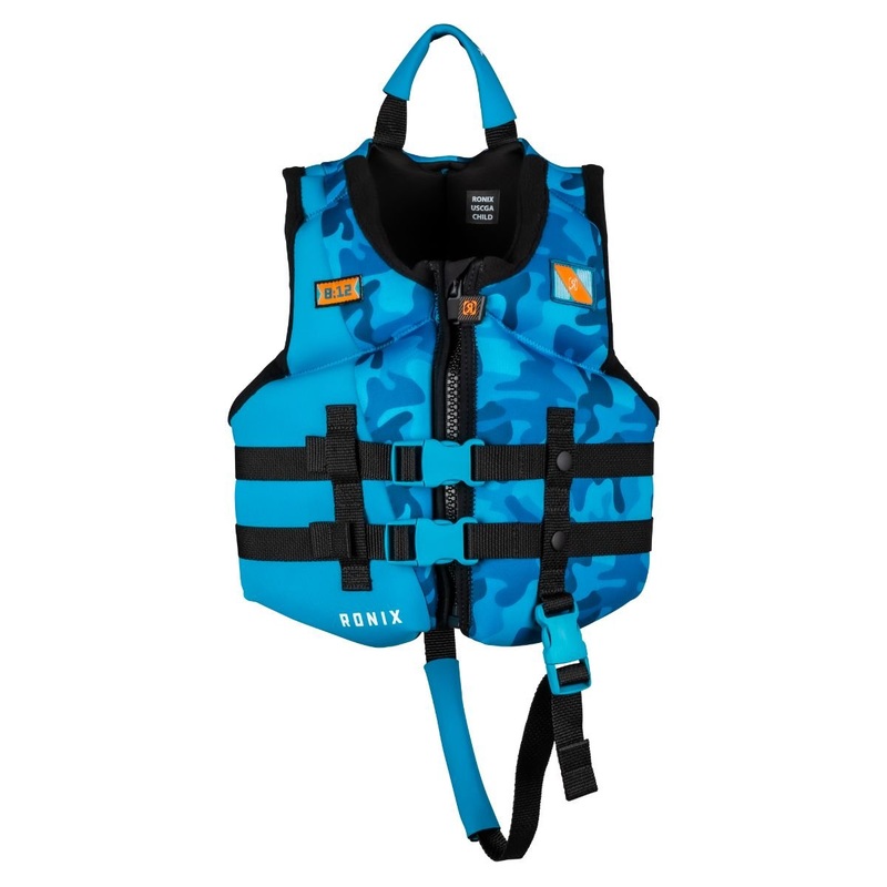 Ronix Boy’s Top Grom CGA Life Jacket in Blue Camo
