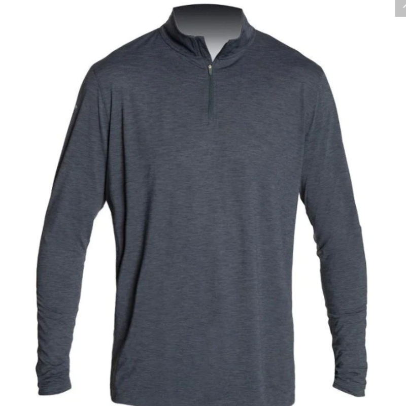ANETIK BoardCo Low Pro Long Sleeve Quarter Zip in Charcoal Heather