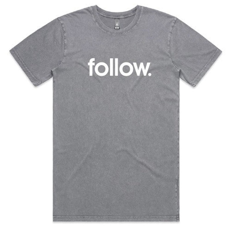 Follow Corp Tee in Grey