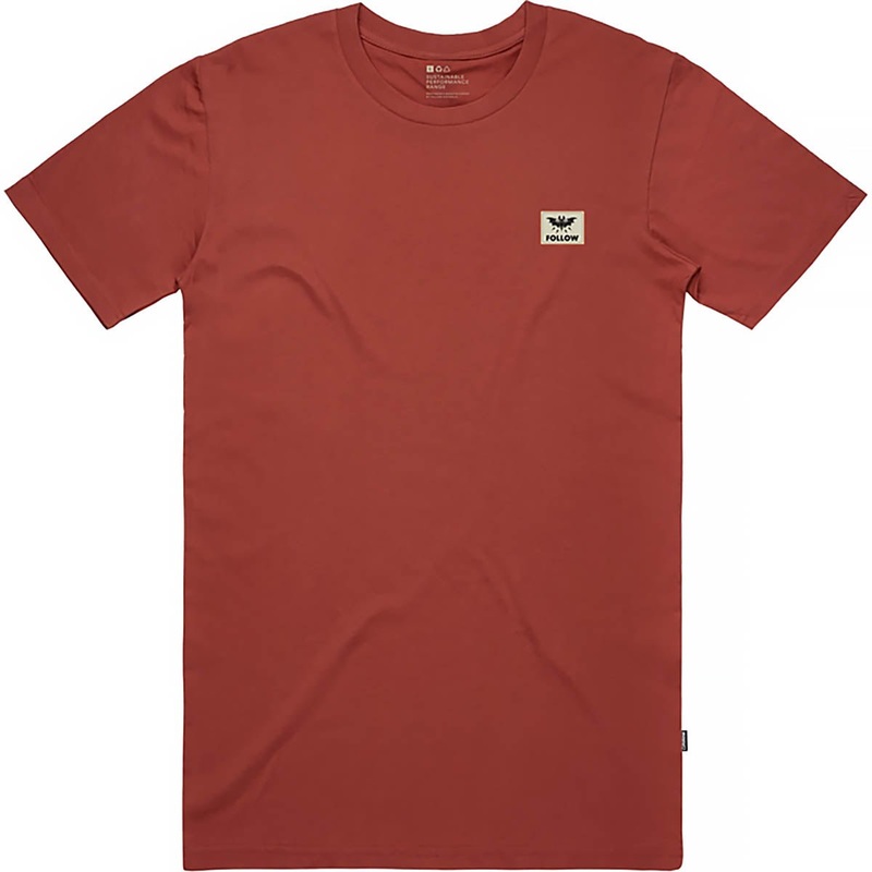 Follow Men’s Bat Tee in Dusty Red