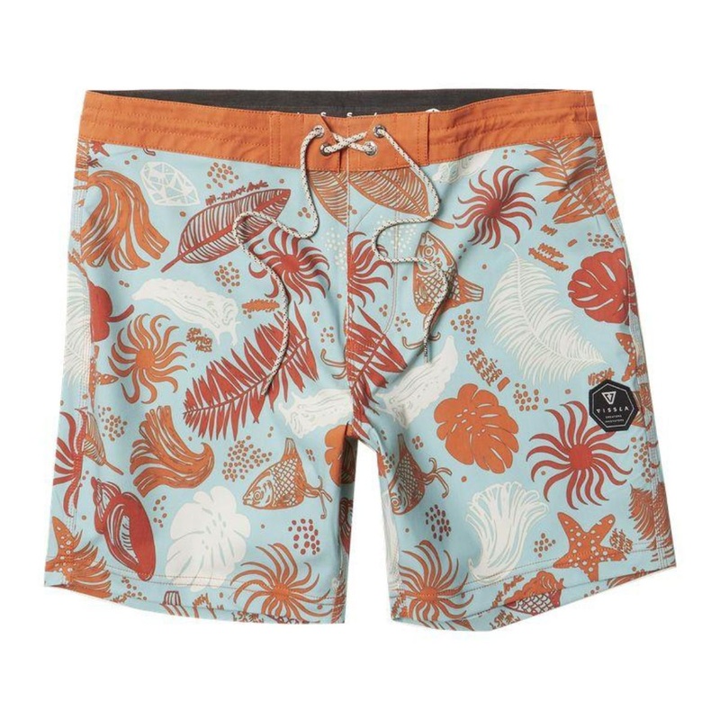 Vissla TC Pacific O Blue 13″ Kids Boardshort in Aqua