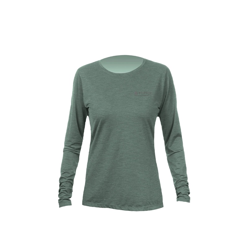 Anetik BoardCo Breeze Tech L/S in Dark Olive Heathered
