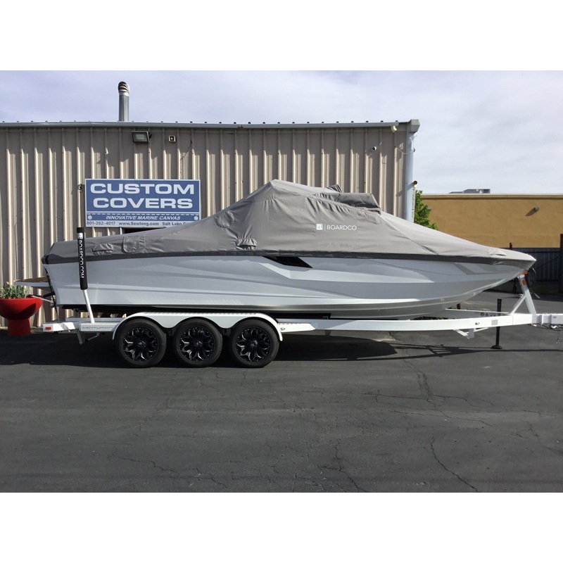 Centurion Fe25 with a DropZone Tower, FCTv3 bimini and Skylon SpringLock board racks