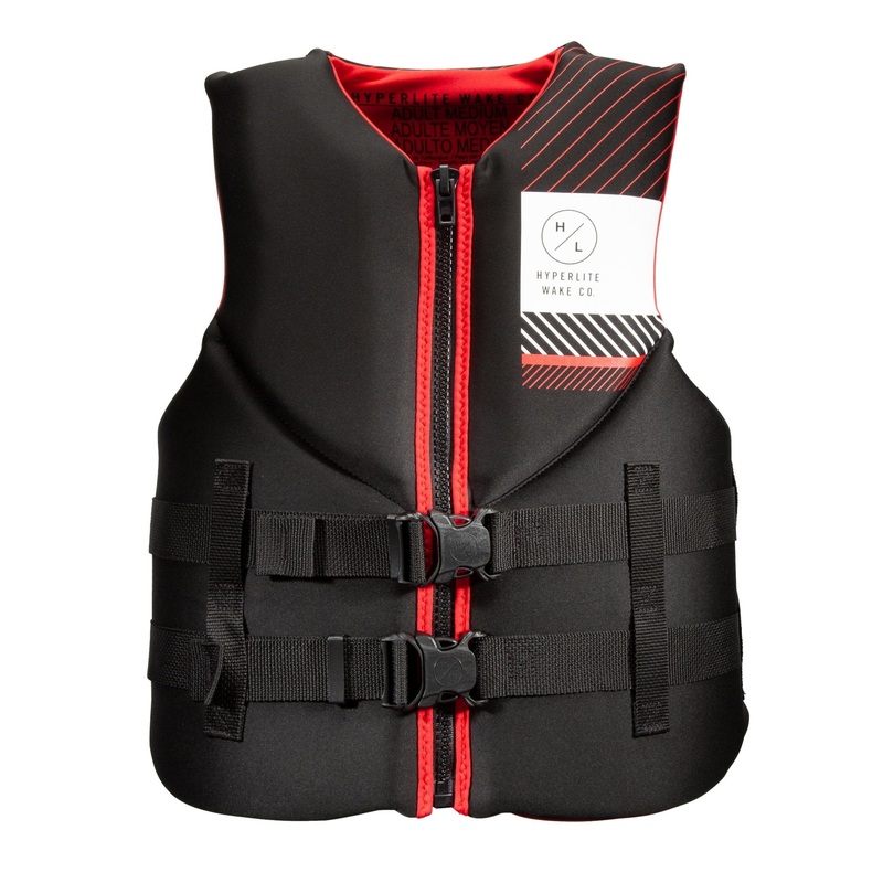 Hyperlite Indy CGA Life Jacket in Black / Red