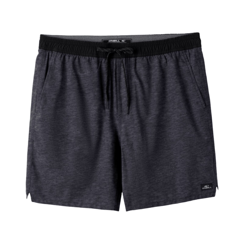 O’Neill Perform Light Lined E-Waist 17″ Shorts in Heather Black