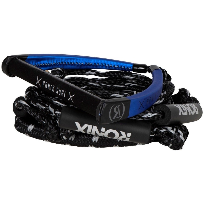 Ronix PU Syn. Bungee 25′ Surf Rope w/ 11in. Handle Blue