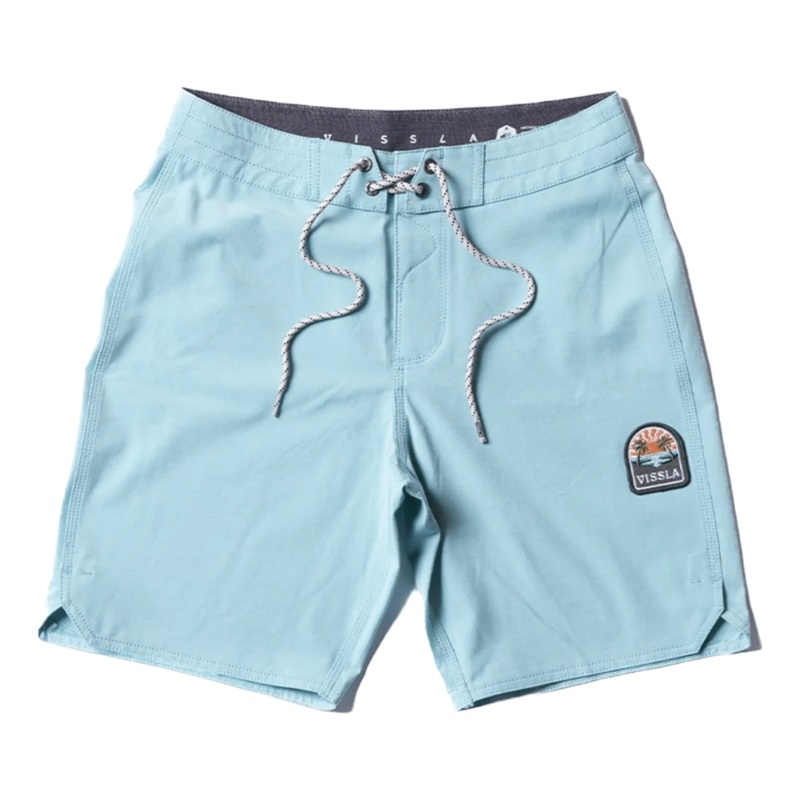 Vissla Solid Sets 13″ Kids Ecolastic in Dusty Aqua