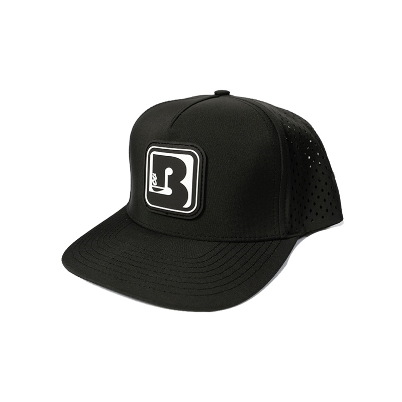 BoardCo Blackhawk Hat Black with B Patch