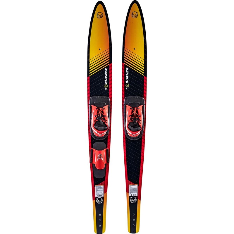 HO Burner w/Blaze & Rear Toe Strap Water Ski Combo