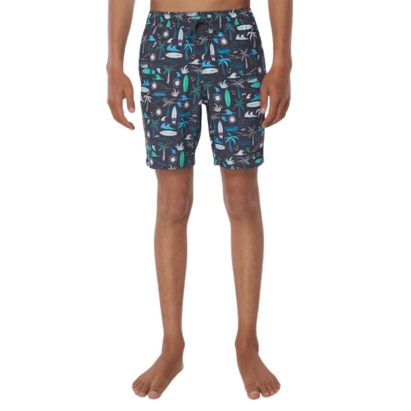 O’Neill Boys Mashup Volley Boardshorts in Graphite