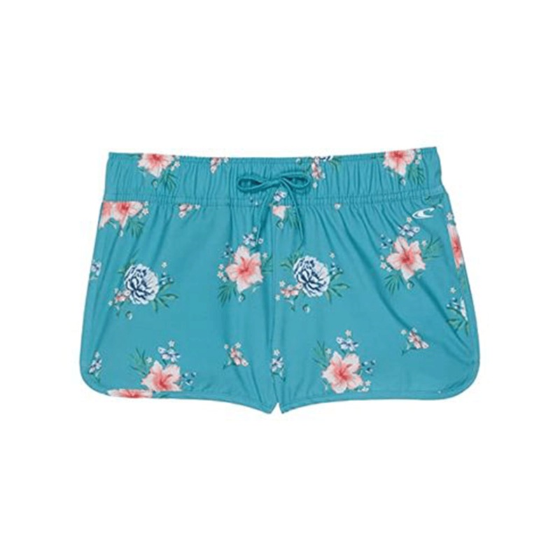 O’Neill Girls Lane Printed Stretch Boardshorts in Teal