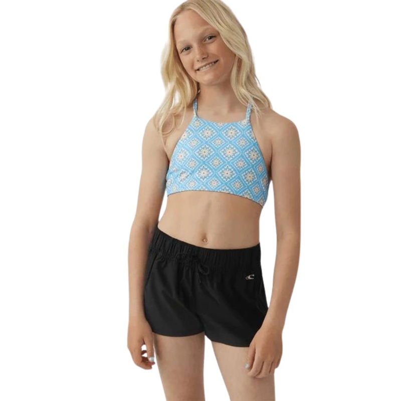 O’Neill Girls Lane Solid Stretch 2″ Boardshort in Black