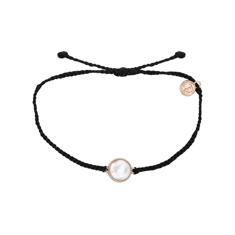 Pura Vida Mother of Pearl Bracelet in Black