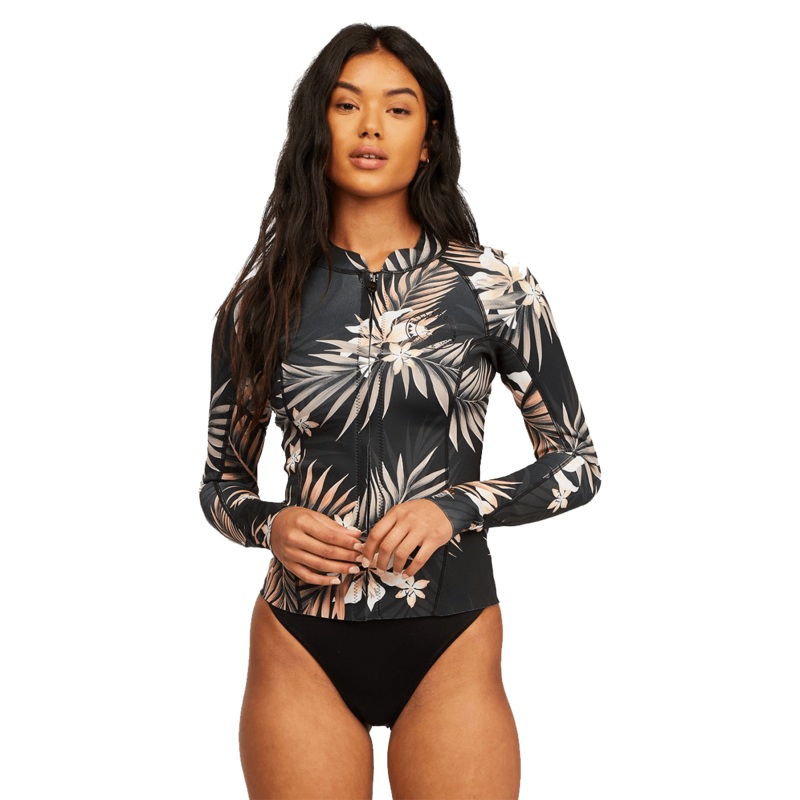 Billabong 2mm Peeky Jacket in Black Pebble