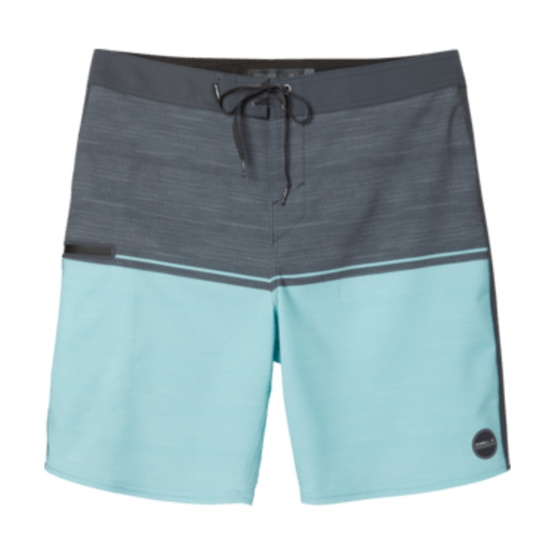 O’Neill Hyperfreak TRVLR Snap Boardshorts in Graphite