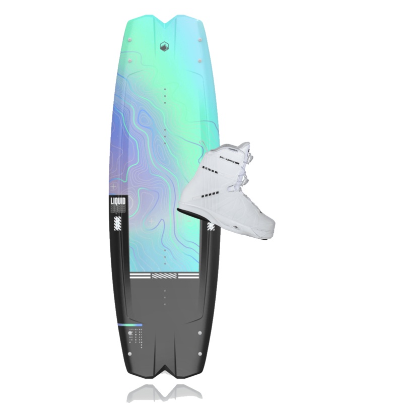 Liquid Force Remedy w/ Aero 6X White Wakeboard Package 2024