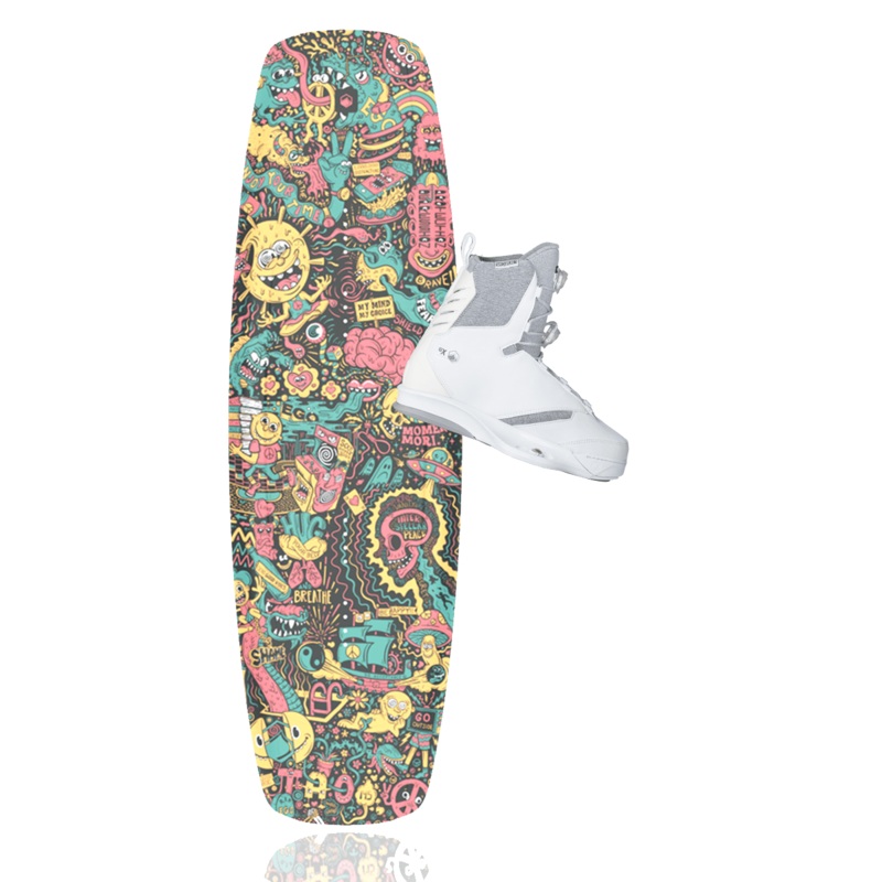 Liquid Force Tao w/ Tao 6X White Wakeboard Package 2023