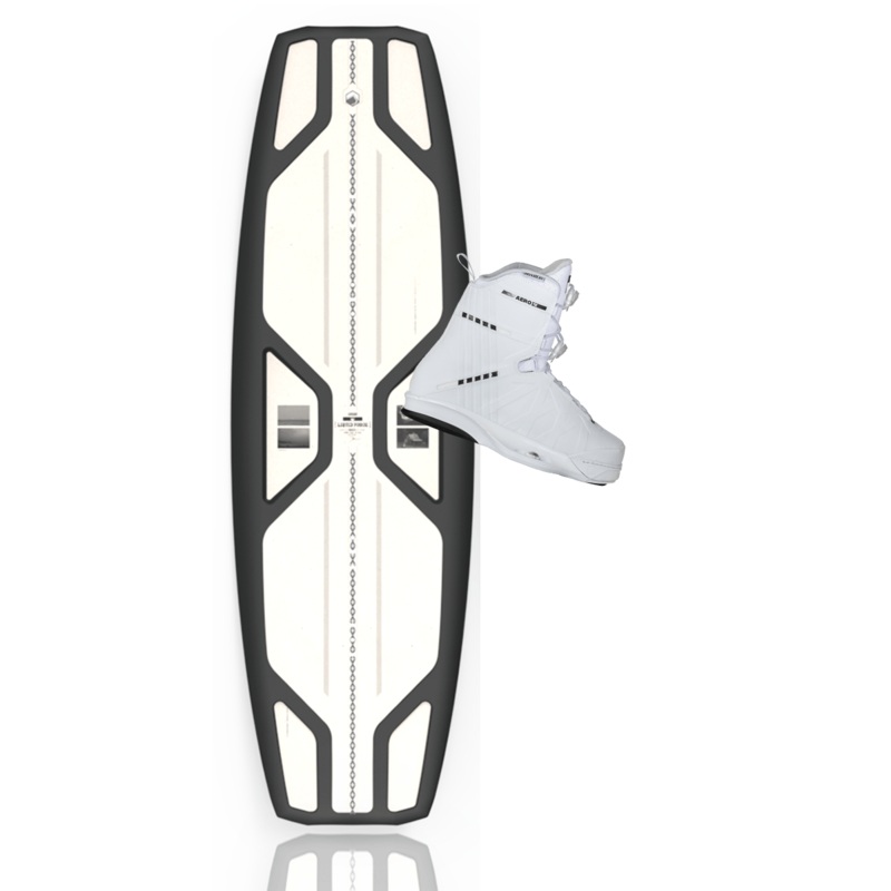 Liquid Force Unity Aero w/ Aero 6X White Wakeboard Package 2023