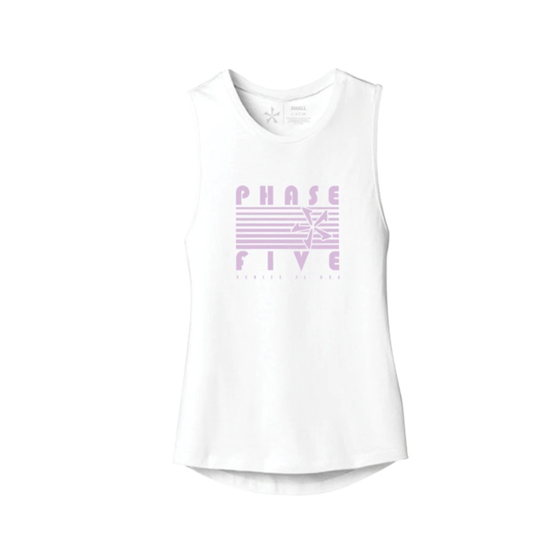 Phase 5 Women’s Retro Tank in White