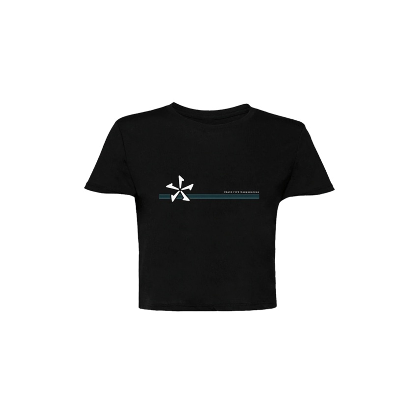 Phase 5 Women’s Sunset Crop Tee in Black