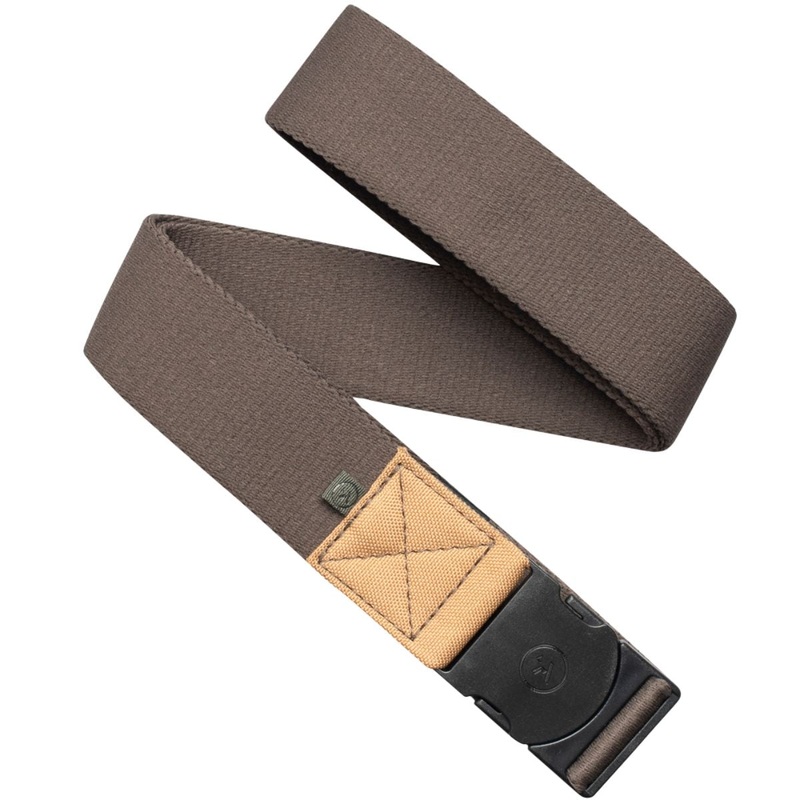 Arcade Ridge Belt in Medium Brown/Ivy Green