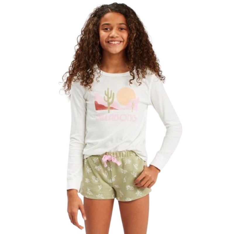 Billabong Pineapple Palms Girls Sweatshorts in Avocado