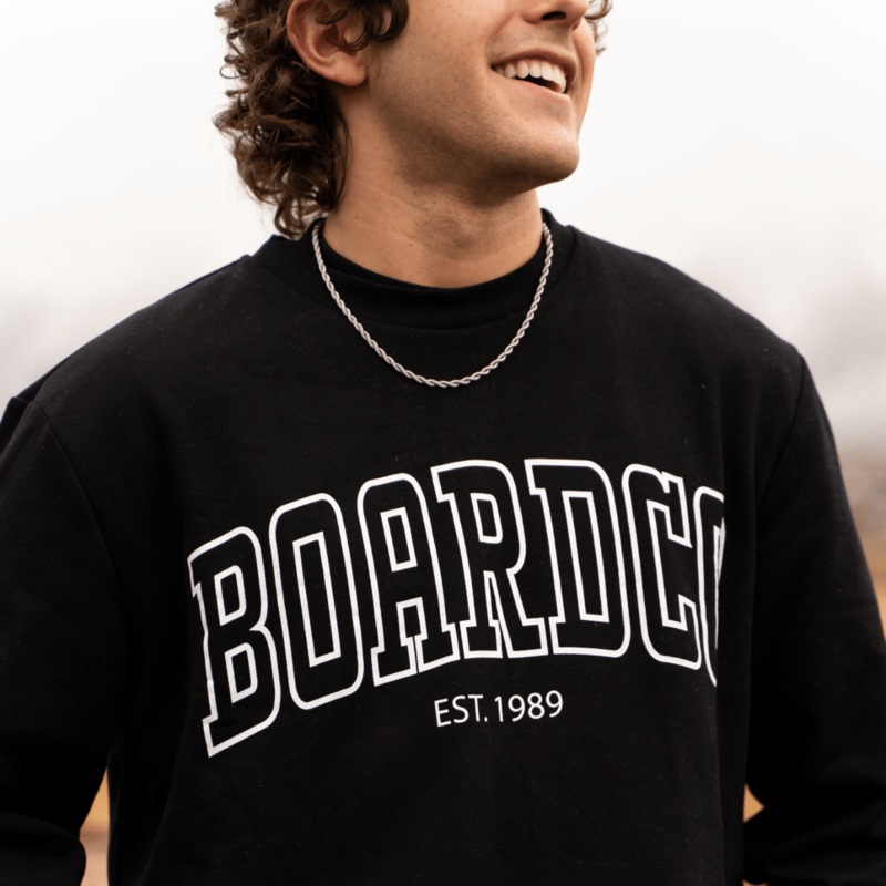 BoardCo Collegiate Crew in Black