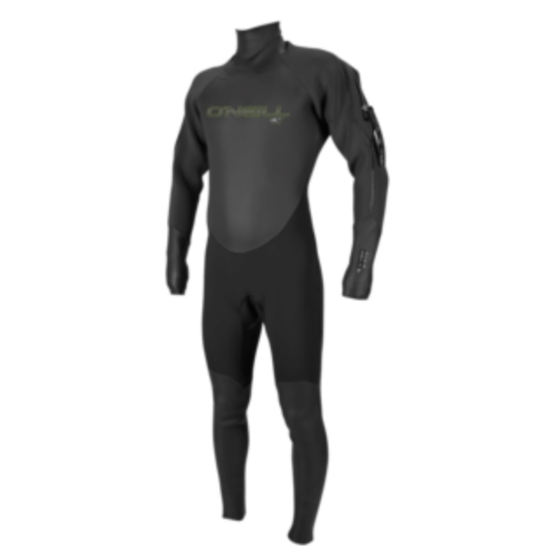 O’Neill Fluid 3mm Neoprene Drysuit in Black and Graphite