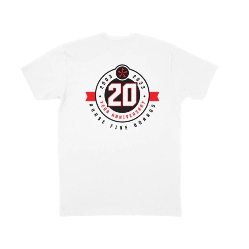 Phase 5 20th Anniversary Tee in White
