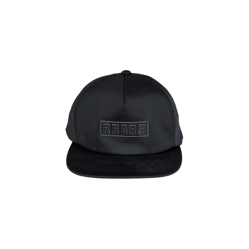 Radar Slash Snapback Hat in Black