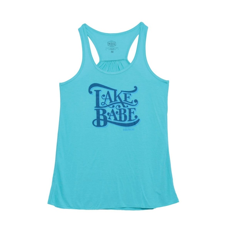 Mission Lake Babe Tank Top in Teal