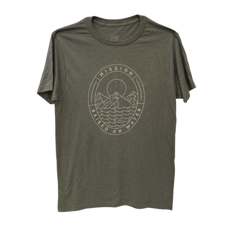 Mission On Water Men’s Tee in Olive