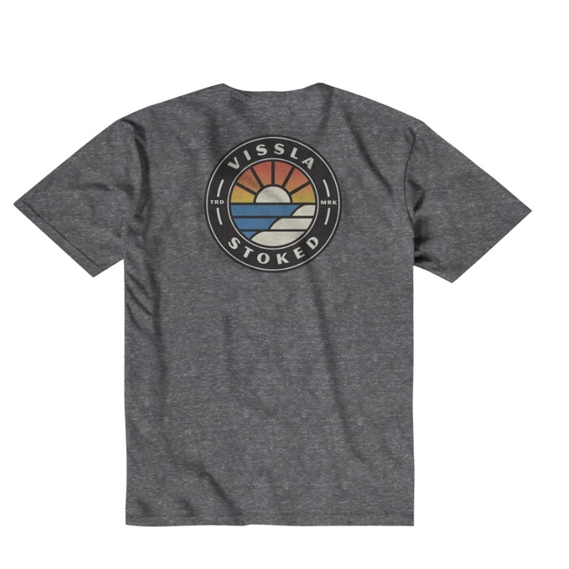 Vissla Cover Up Kids Snow Tee in Black Heather