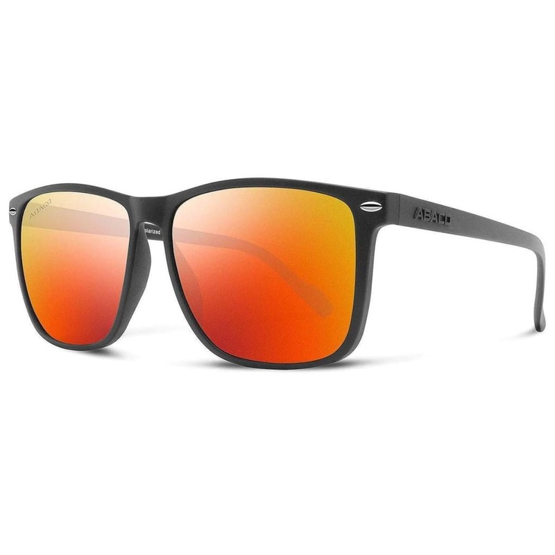 Abaco Jesse Sunglasses in Matte Black/Fire