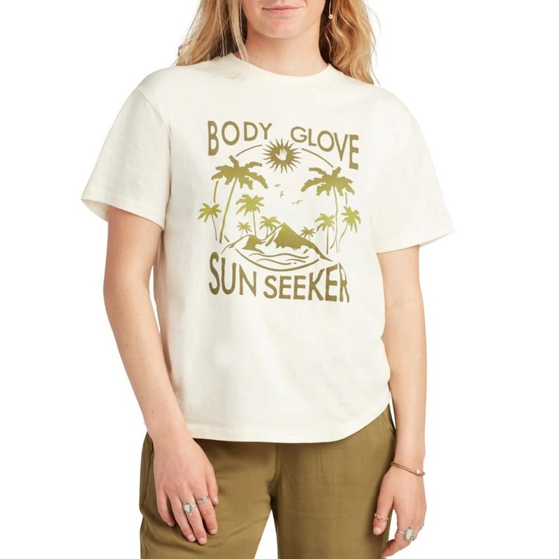 Body Glove Women’s Core Ombre Forest Tee in Cream